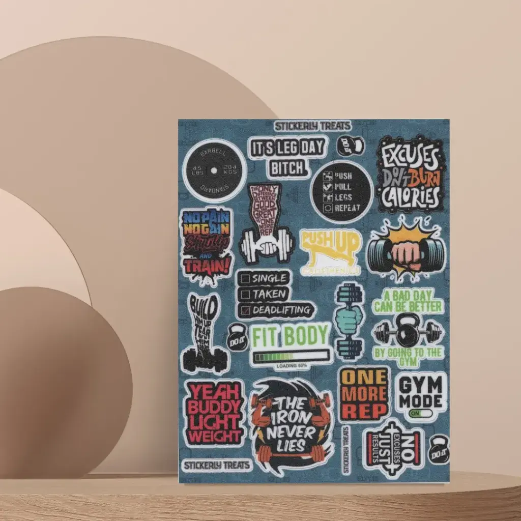 Workout Series - Mini Sticker Sheet | StickerlyTreats